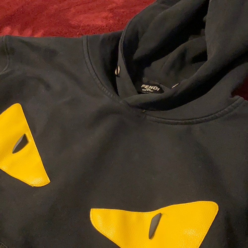 Fendi gold eyes sweater